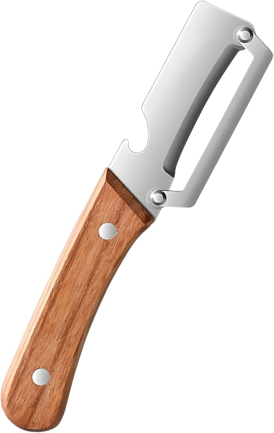 2-in-1 Vegetable Peeler with Wooden Handle